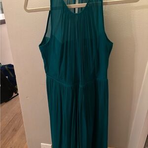 Elegant Teal Sleeveless Dress